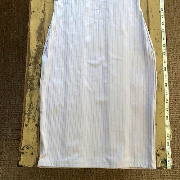 NWT ASOS STRETCH RIB OFF SHOULDER BODYCON DRESS 4 - Picture 12 of 17